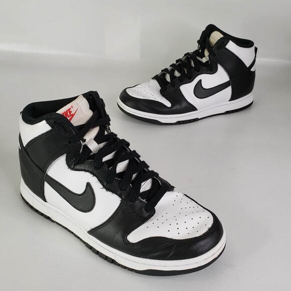 Nike Shoes - Nike Dunk High Top Panda Black White Women's Sneakers Size 9.5 Athletic